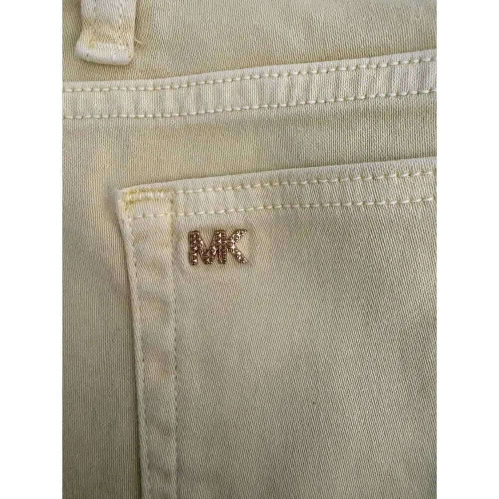 Michael Kors Izzy Skinny Yellow Jeans Size 10